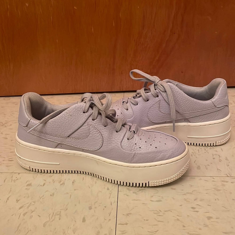 Nike Platform AF1 sage - light purple